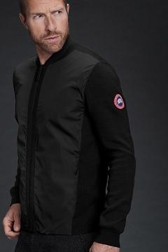 Ropa Canada Goose Hombre México - WindBridge Suéteres Negros SK3094257